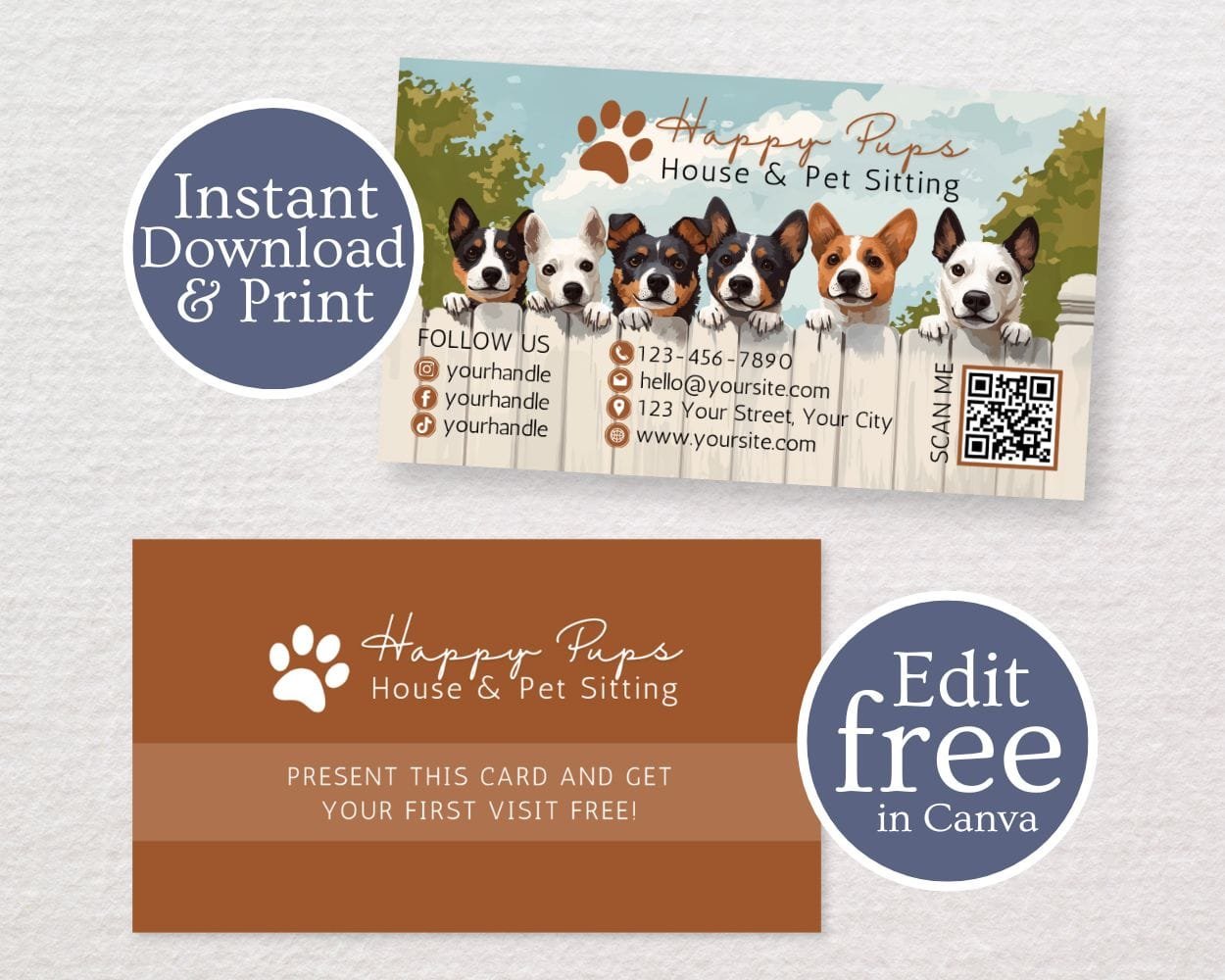 Professional Pet Business Cards That Build Trust