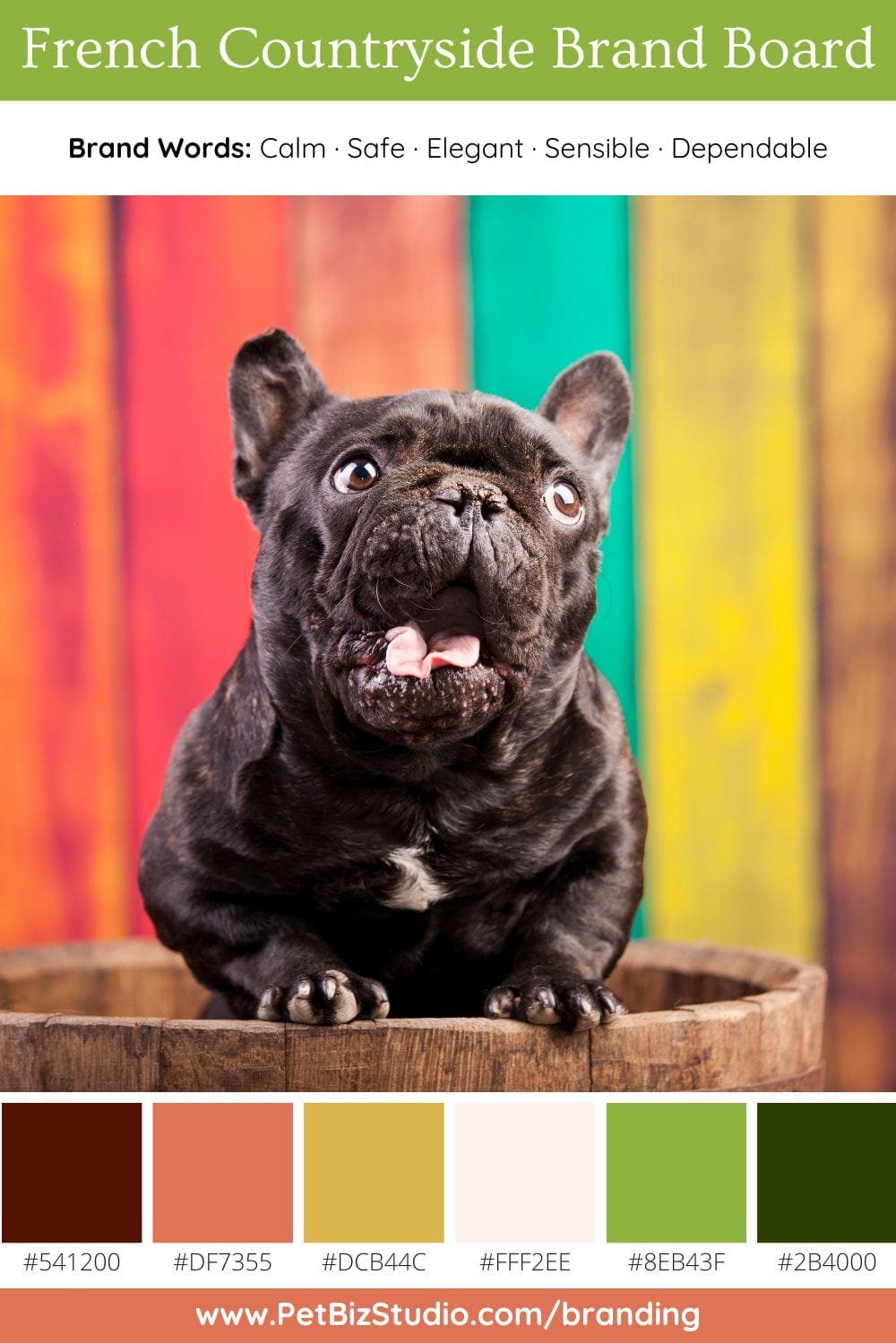 Image of a Nature-Inspired Pet Brand Colour Palette | Pink Green Business Palette