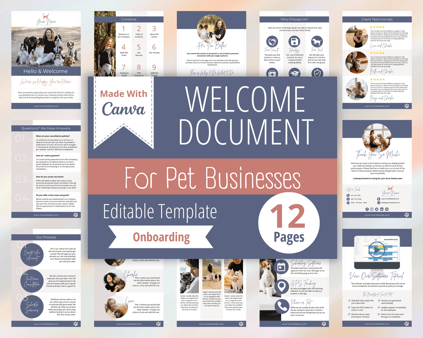 Welcome Packet For Pet Business Onboarding
